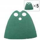 5pcs Light Green Capes Of Yoda Star Wars Super Hero Lego Minifigure Toy