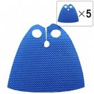 5pcs Blue Capes Of Yoda Star Wars Super Hero Lego Minifigure Toy