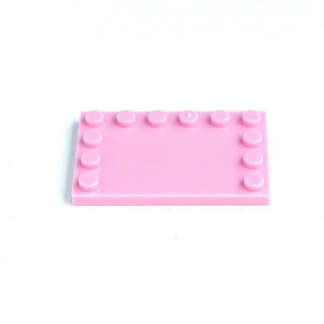 20pcs Light Pink Stand Base Plate Letter U Small Particles Lego Minifigure Toy