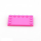 20pcs Pink Stand Base Plate Letter U Small Particles Lego Minifigure Toy