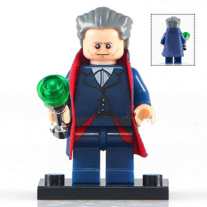 Twelfth Doctor With Chrome Handle BBC Doctor Who Super Hero Lego Minifigure Toy