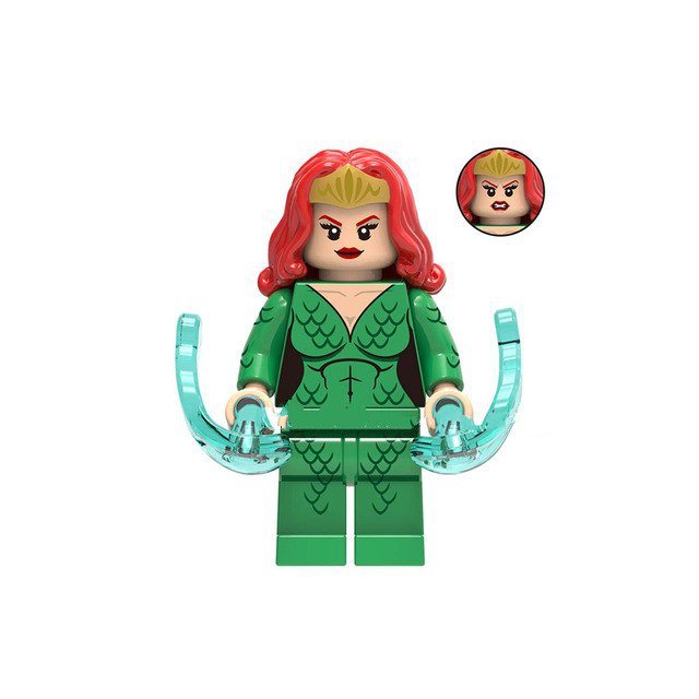 Mera With Green Costume Aquaman Super Hero Lego Minifigure Toy