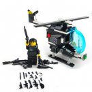 SWAT City Riot Police Helicopter WW2 Army Military Lego Minifigure Toys