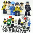 6pcs White Blue Black Navy Seals Team WW2 Army Military Lego Minifigure Toys