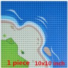 32*32 Dot Base Plate 01 25x25cm 10x10 Inch Sea Beach Island WW2 Lego Minifigure Toy