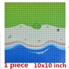 32*32 Dot Base Plate 02 25x25cm 10x10 Inch Sea Beach Island WW2 Lego Minifigure Toy