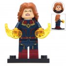 Angry Captain Marvel Super Hero Lego Minifigure Toy