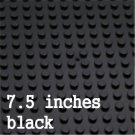 24*24 Dot Black THICK Base Plate 7.5x7.5 Inch WW2 Lego Minifigure Toy
