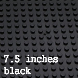 24*24 Dot Black THICK Base Plate 7.5x7.5 Inch WW2 Lego Minifigure Toy