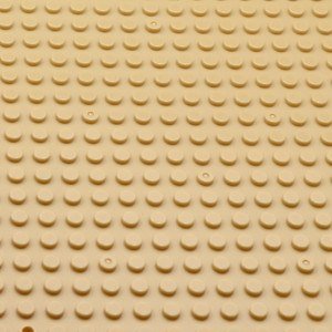 32*16 Dot Brown Small Base Plate 25x12cm 10x5 inch WW2 Lego Minifigure Toy