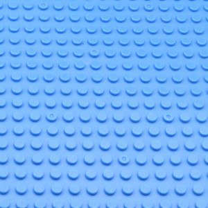 32*16 Dot Blue Small Base Plate 25x12cm 10x5 inch WW2 Lego Minifigure Toy