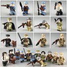 12pcs Armed Troop CF WW2 Military Army Lego Minifigure Toys