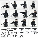 12pcs Black Armed Troop CF WW2 Military Army Lego Minifigure Toys