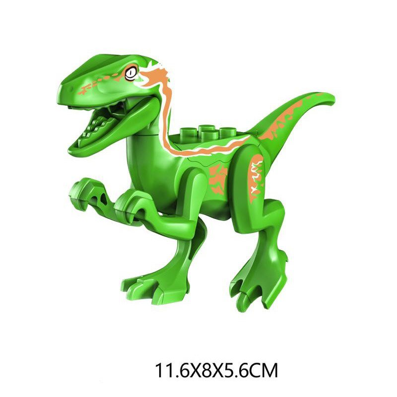 Green Utahraptor Dinosaurus Jurassic World Lego Minifigure Toy