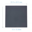 32*32 Dot Black Large Size Big Baseplate Bottom Board Base Plate 25.5x25.5cm Lego Minifigure Toy
