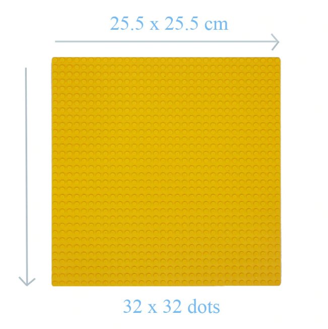 32*32 Dot Brown Large Size Big Baseplate Bottom Board Base Plate 25.5x25.5cm Lego Minifigure Toy