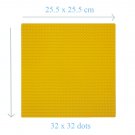 32*32 Dot Brown Large Size Big Baseplate Bottom Board Base Plate 25.5x25.5cm Lego Minifigure Toy