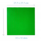 32*32 Dot Green Large Size Big Baseplate Bottom Board Base Plate 25.5x25.5cm Lego Minifigure Toy