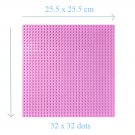 32*32 Dot Pink Large Size Big Baseplate Bottom Board Base Plate 25.5x25.5cm Lego Minifigure Toy