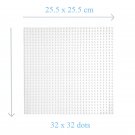 32*32 Dot White Large Size Big Baseplate Bottom Board Base Plate 25.5x25.5cm Lego Minifigure Toy
