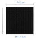 16*16 Dot Black Bottom Board Base Plate 13x13cm Lego Minifigure Toy