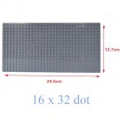 16*32 Dot Deep Grey Bottom Board Base Plate 25.5x12.7cm Lego Minifigure Toy
