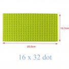 16*32 Dot Light Green Bottom Board Base Plate 25.5x12.7cm Lego Minifigure Toy