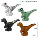 4pcs Baby Dinosaurus Jurassic World Lego Minifigure Toy