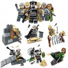 6pcs German Desert Battle of Imphal WW2 Military Army Lego Minifigure Toys