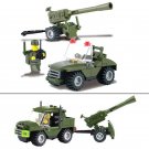 Soldier and War Car Missile COD SWAT WW2 Military Army Lego Minifigure Toys