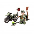 Soldiers and Motorbike War COD SWAT WW2 Military Army Lego Minifigure Toys