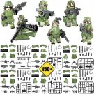 6pcs Soldiers Jungle Commandos COD SWAT WW2 Military Army Lego Minifigure Toys
