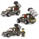 War Car with Missiles 08 COD SWAT WW2 Military Army Lego Minifigure Toys