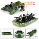 Deep Green Boat COD SWAT WW2 Military Army Lego Minifigure Toys