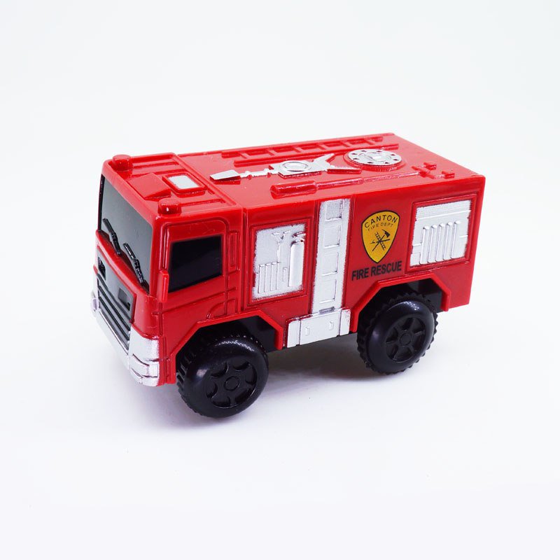 Fire Car Set Racing Track Lego Minifigure Toy
