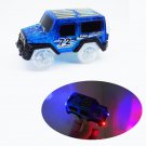 Blue LED Jeep Car Glow in the Dark Set Racing Track Lego Minifigure Toy