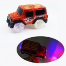 Red LED Jeep Car Glow in the Dark Set Racing Track Lego Minifigure Toy