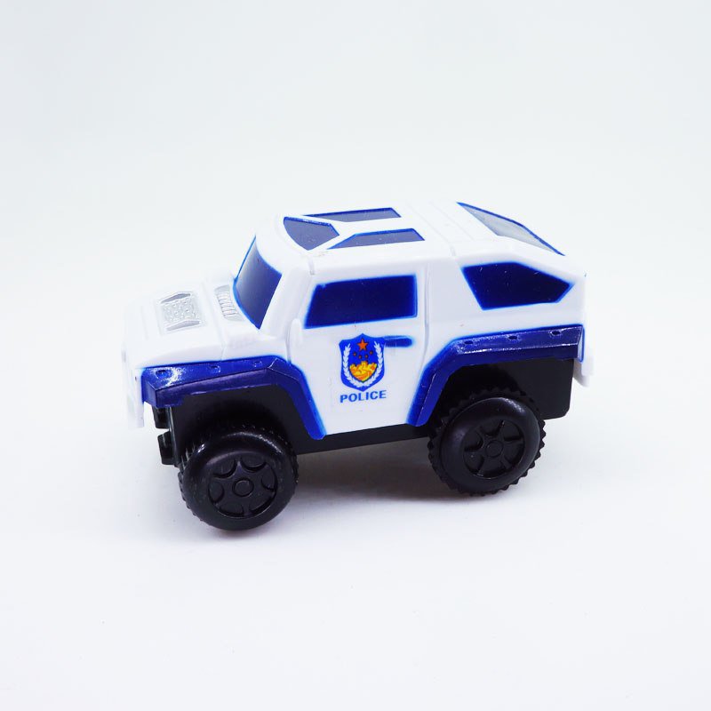 Police Car Set Racing Track Lego Minifigure Toy