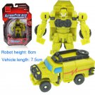 Light Green Transformation Series Mini Robot Car Lego Minifigure Toy
