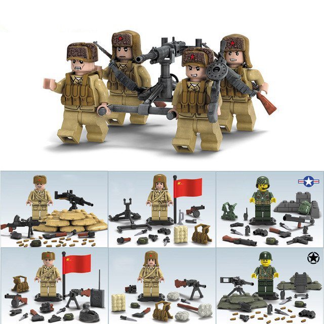 Korean War Ww2 Military Army Lego Minifigure Toys