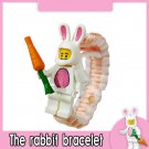 White Rabbit Boy Custom Funny Bracelet Handmade Lego Minifigure Toy