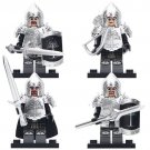 4pcs Sword Infantry The Archer Silver Warfare The Lord Of The Rings Lego Minifigure Toy
