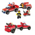 Trail Truck City Fire Station Lego Minifigure Toys