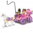 Princess Royal Carriage Wagon With One Horse Kingdom Lego Minifigure Toy