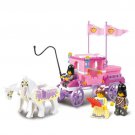Princess Royal Carriage Wagon With Two Horse Kingdom Lego Minifigure Toy