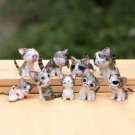 9pcs Grey Cute Cats Animal Funny Lego Minifigure Toy