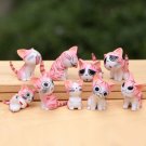 9pcs Pink Cute Cats Animal Funny Lego Minifigure Toy