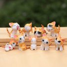 9pcs Orange Cute Cats Animal Funny Lego Minifigure Toy