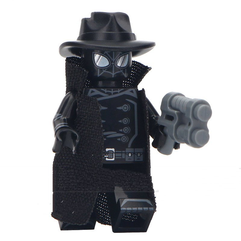 Spiderman Noir Into The Spider-Verse Super Hero Lego Minifigure Toy