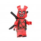 Mix Spider Ham X Deadpool Custom Into The Spider-Verse Super Hero Lego Minifigure Toy